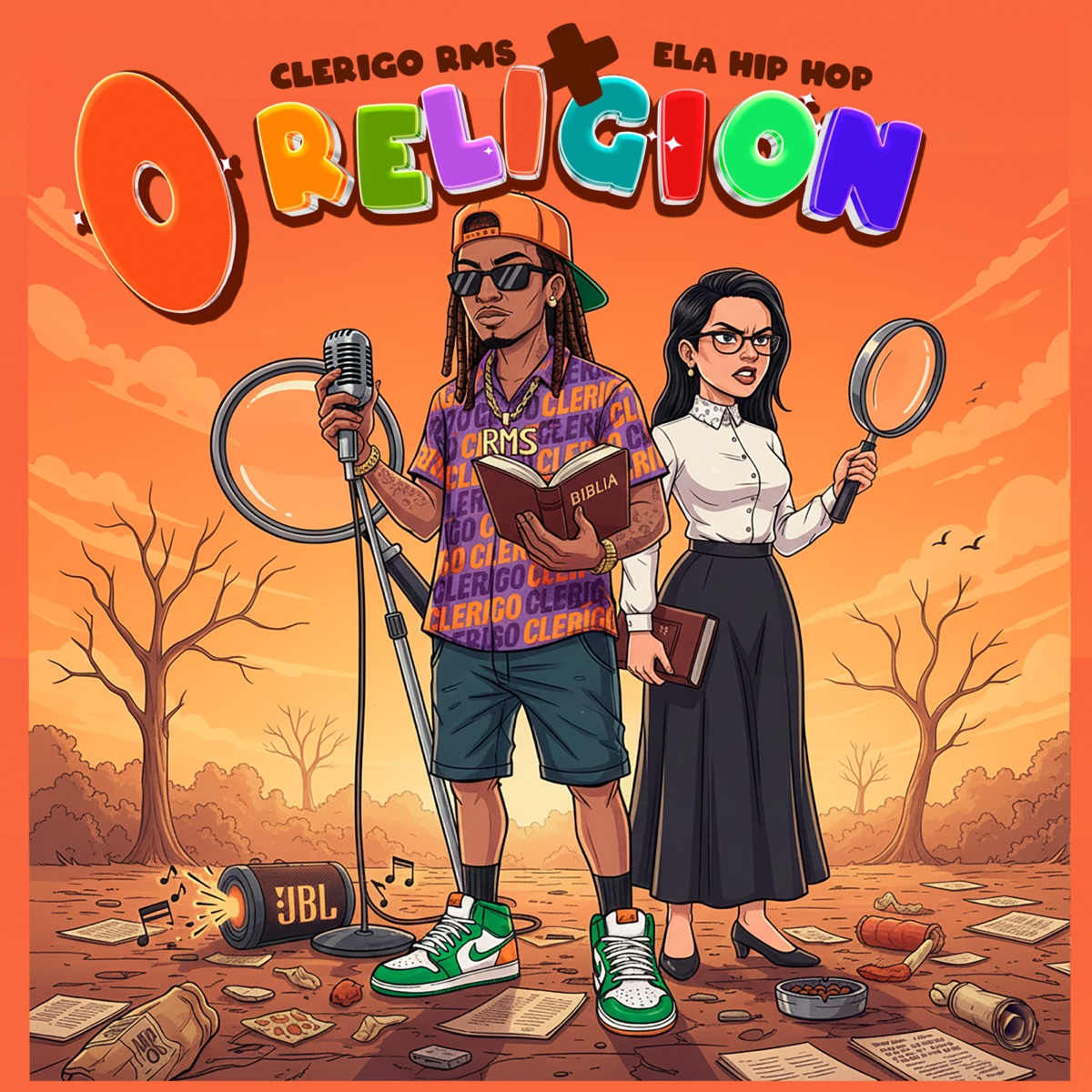 0 Religión - Single by Clerigo RMS & Ela (Hip Hop) album cover