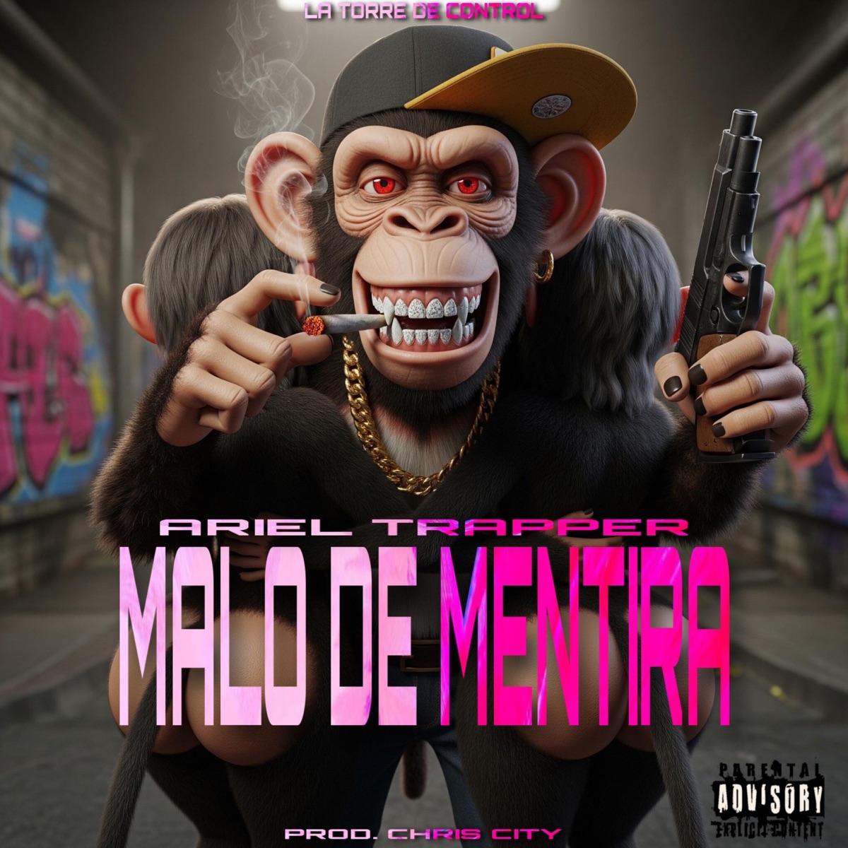 Malo De Mentira - Single by Ariel Trapper album cover