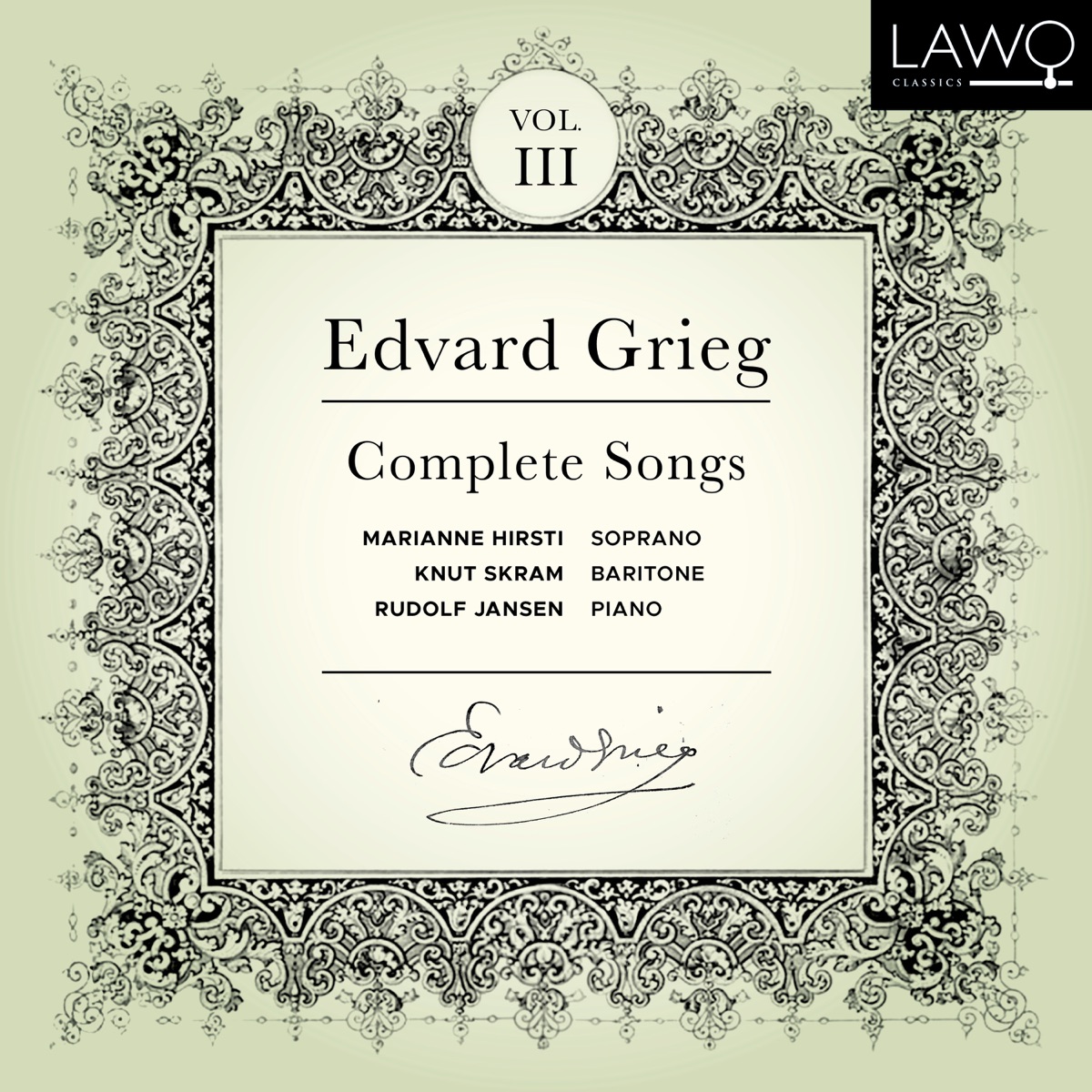 Grieg: Complete Songs, Vol. 3 (2026 Remastered Version) by Marianne Hirsti & Rudolf Jansen album cover