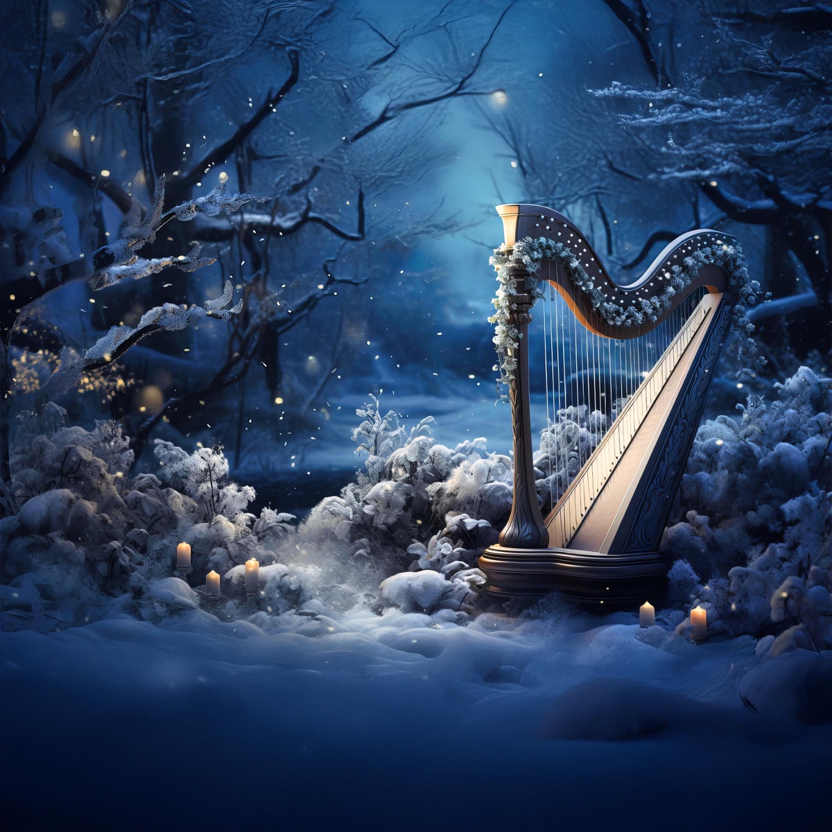 Starlit Celtic Lullaby: Harp of the Highlands by Jane - Angela Flying & Sia Moonlight album cover