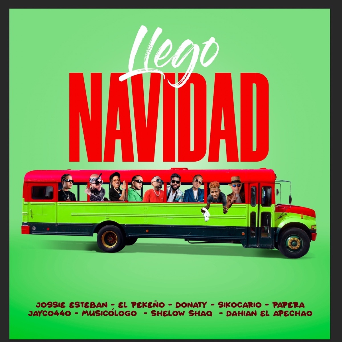 Llego Navidad (feat. Sikocario, Papera, Jayco 440, Musicologo, Shelow Shaq & Dahian El Apechao) - Single by El Pekeno, Jossie Esteban & Donaty album cover