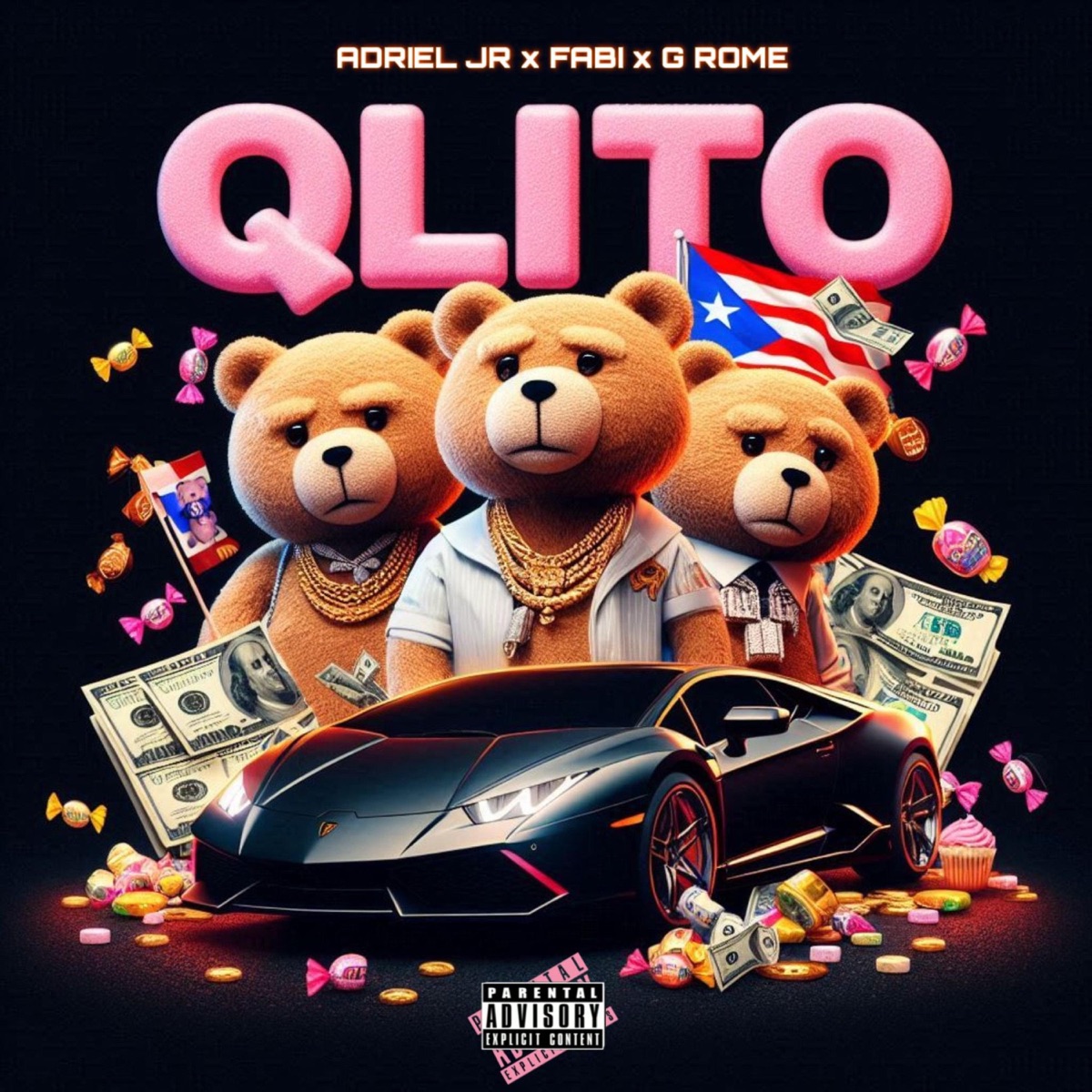 QLITO PUERTORRIQUEÑO (feat. G ROME & Fabi) - Single by Adriel JR album cover