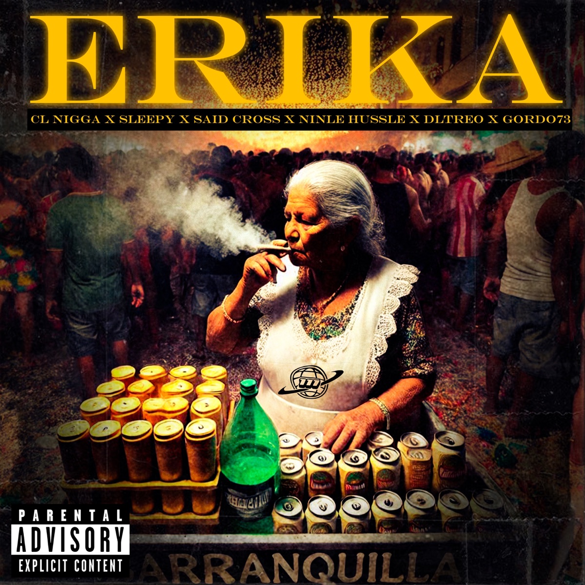 ERIKA (feat. Ninle Hussle, DLtreo, GORDO73 & SLEEPY) - Single by 111 EL BENDITO SELLO, Cl Nigga & said cross album cover