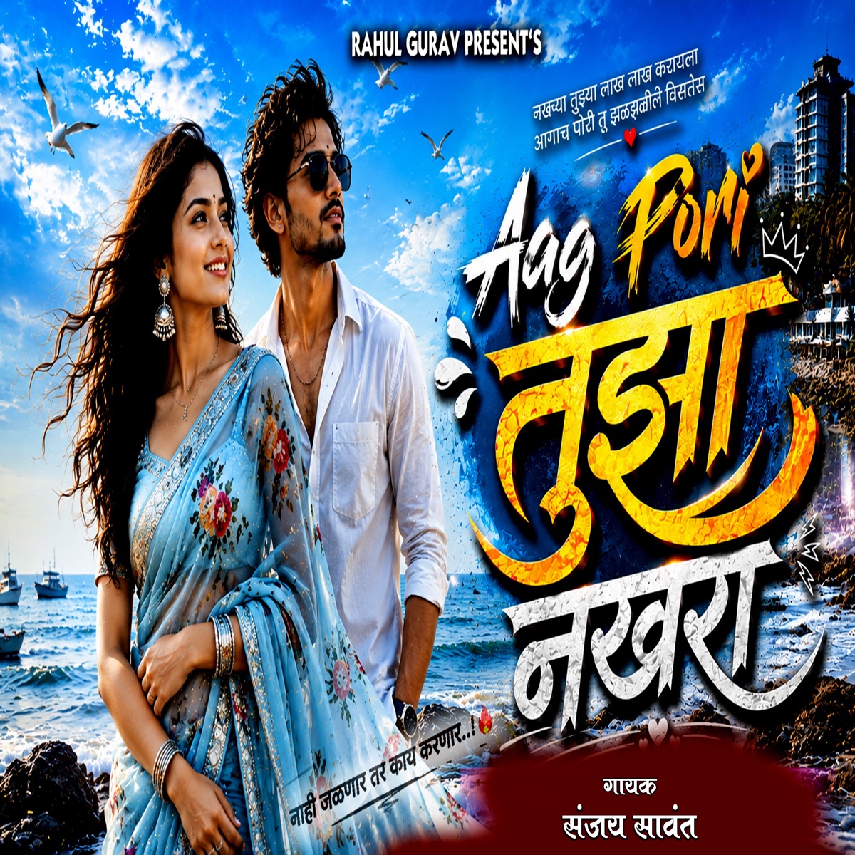 Aag Pori Tujha Nakhra - Single by Sanjay Sawant album cover