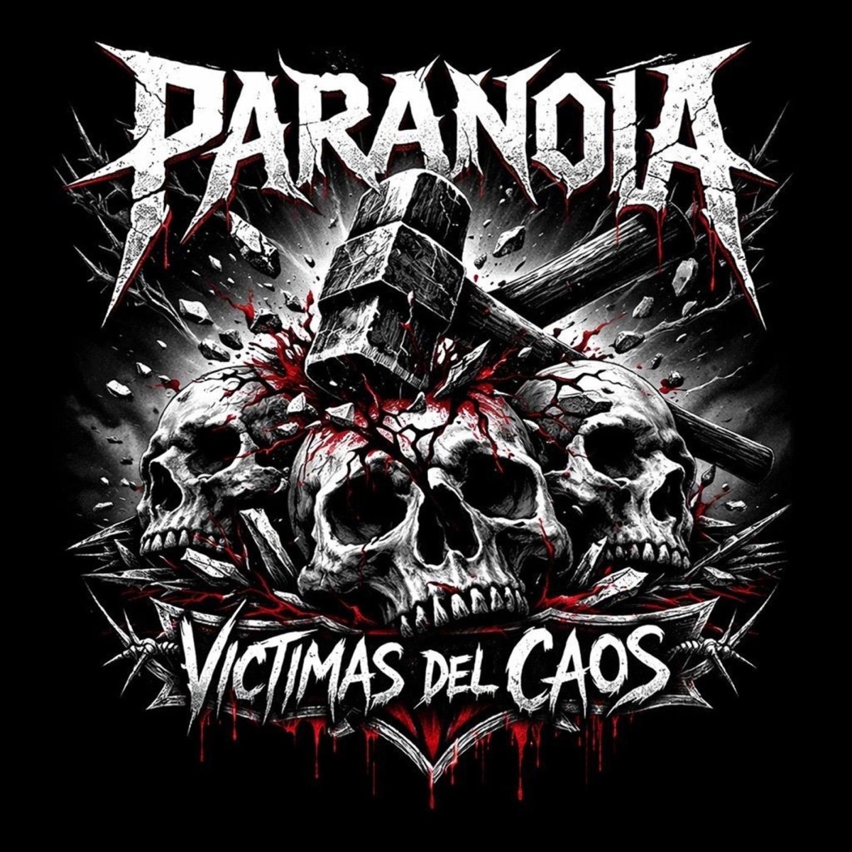 Víctimas del Caos by Paranoia album cover