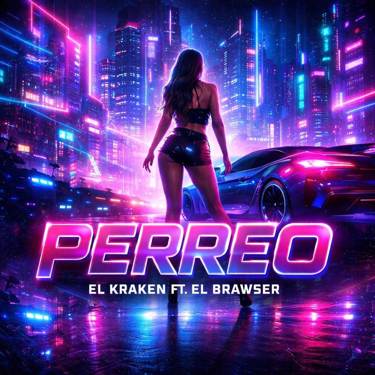 PERREO (feat. EL BRAWSER) - Single by EL KRAKEN album cover