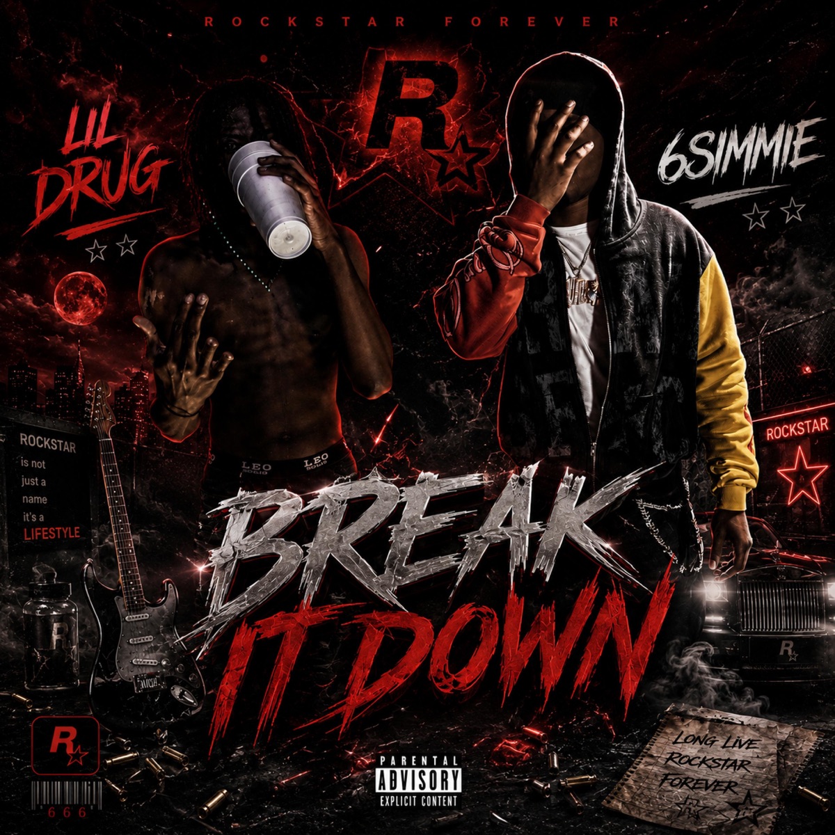 Break It Down (feat. 6simmie) - Single by Lil Drug album cover