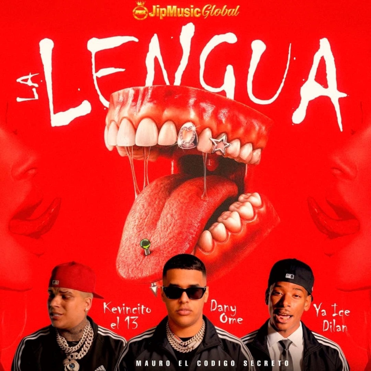La Lengua (feat. Mauro El Código Secreto) - Single by Dany Ome, Kevincito El 13 & Ya Ice Dilan album cover
