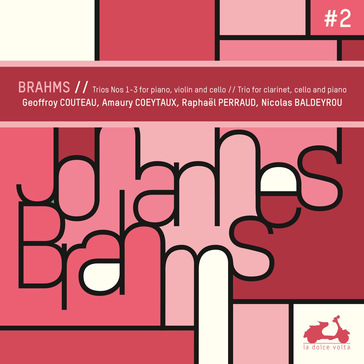 Brahms: Piano Trios No. 1-3. Clarinet Trio by Geoffroy Couteau, Amaury Coeytaux, Raphaël Perraud & Nicolas Baldeyrou album cover