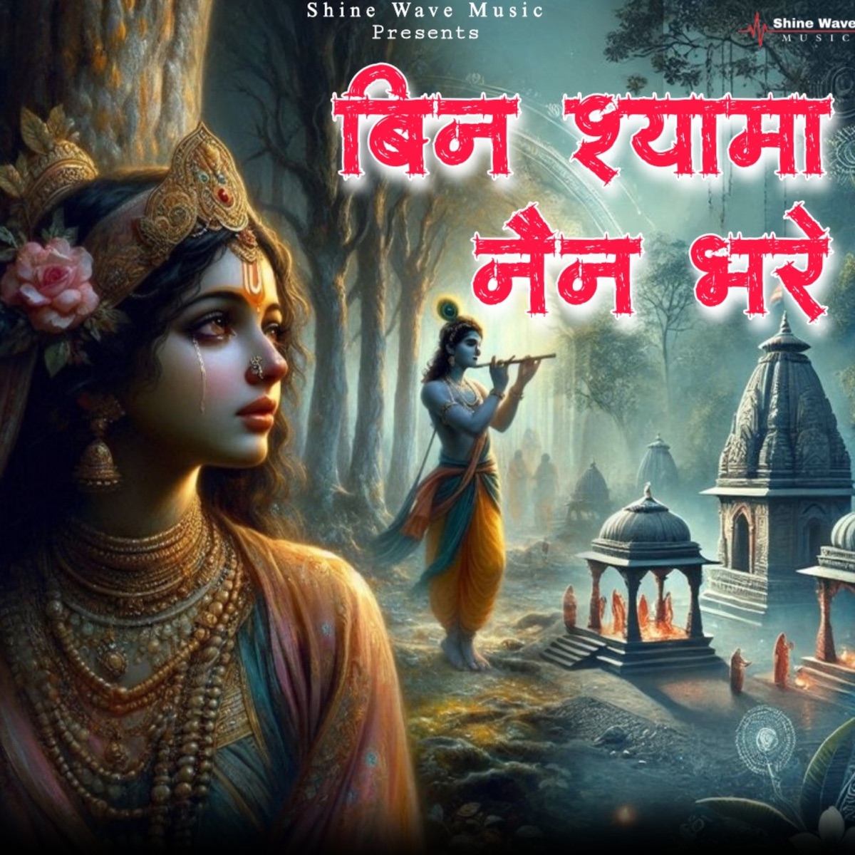 Bin Shyama Nain Bhare - Single by Krishan Bharti album cover