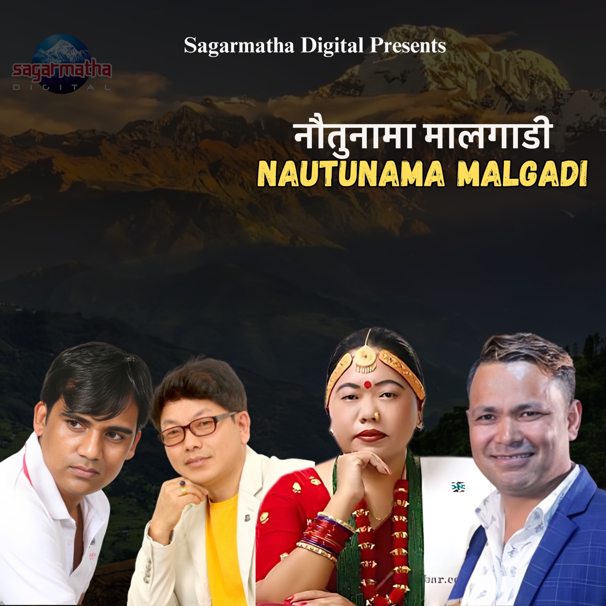 Nautunama Malgadi - Single by Raju Pariyar & Sharmila Gurung album cover