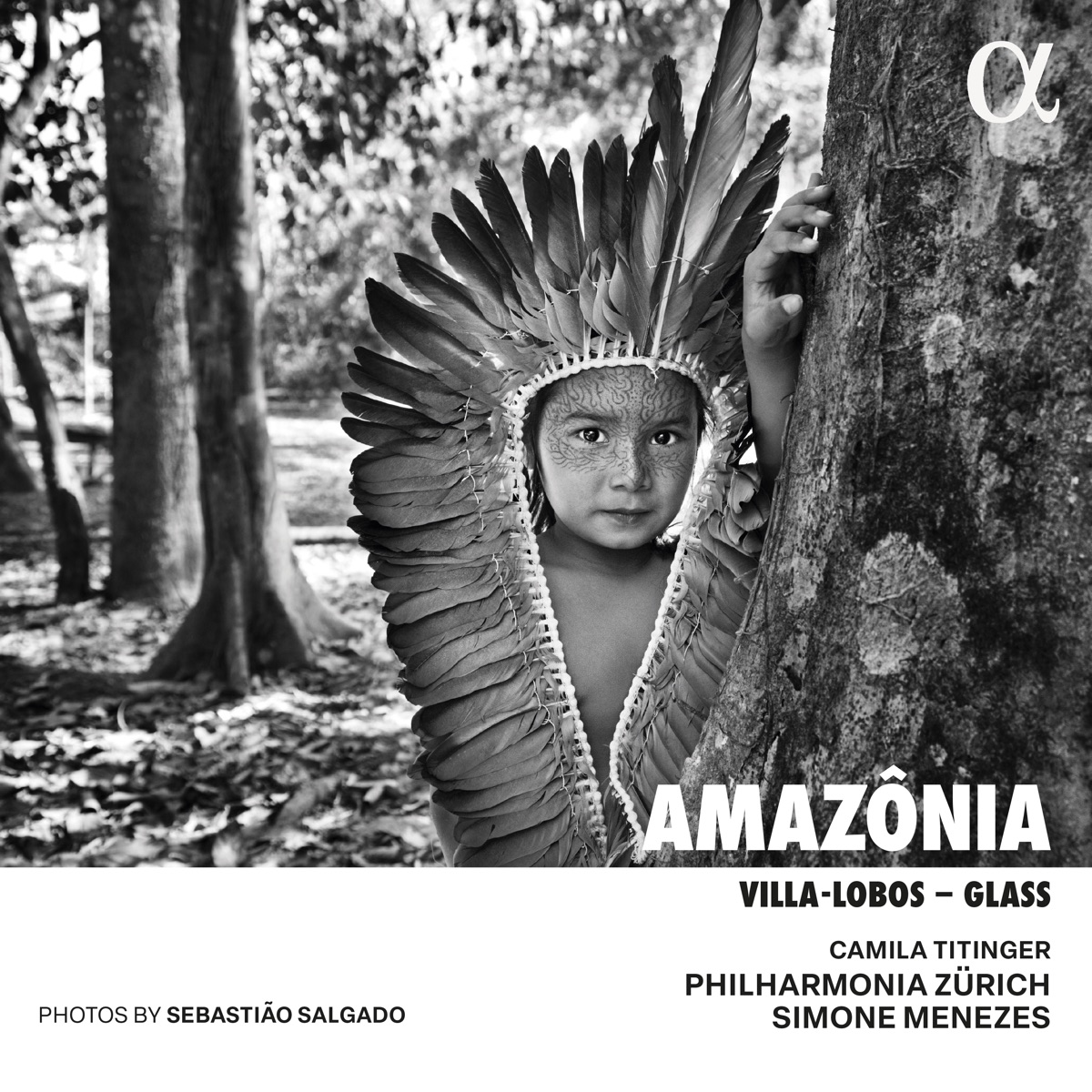 Amazônia. Villa-Lobos – Glass by Philharmonia Zürich, Simone Menezes & Camila Provenzale album cover