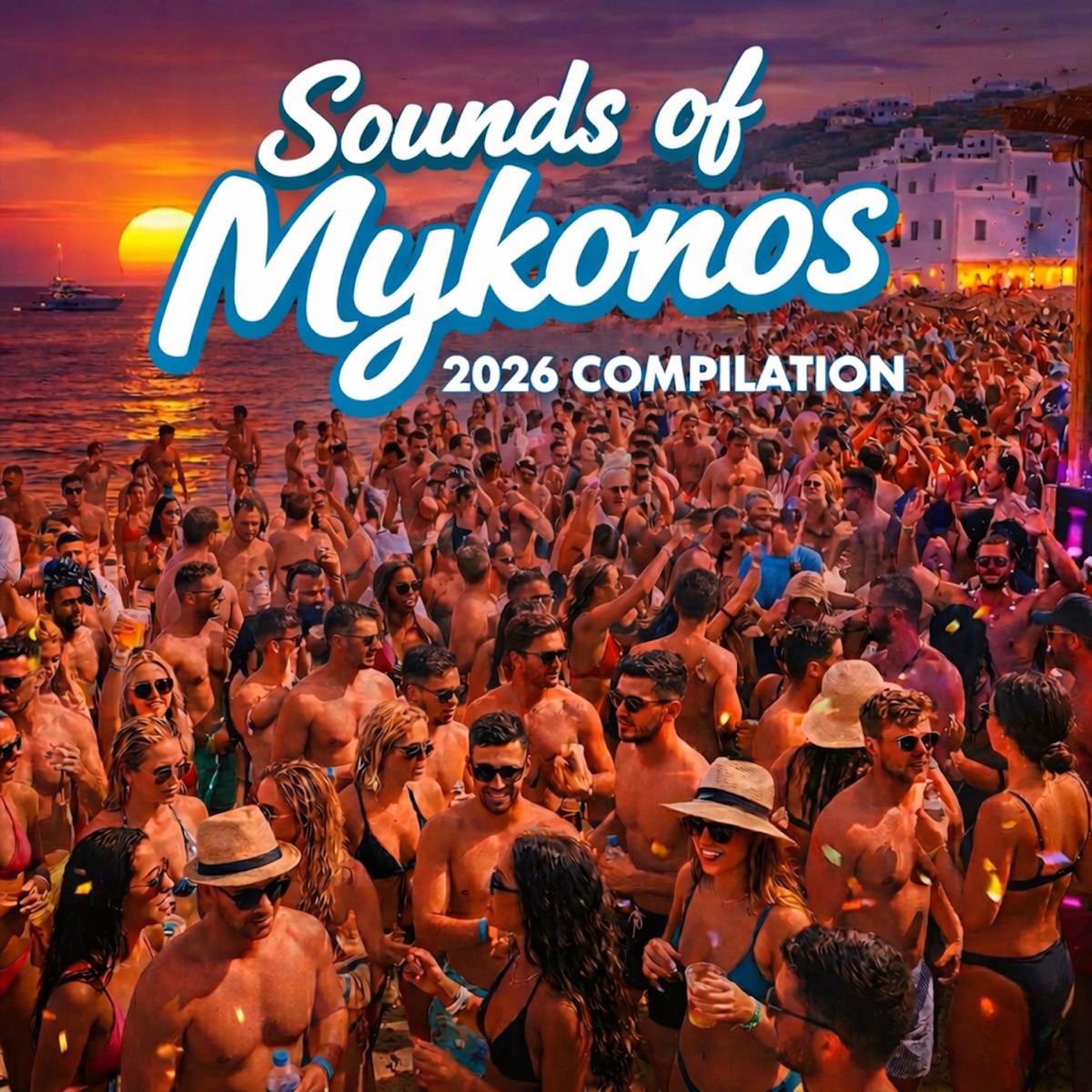 Sounds of Mykonos by Dim Angelo & Nikko Sunset album cover