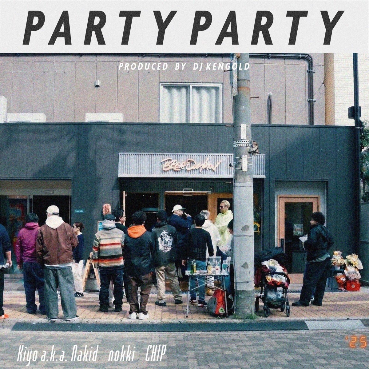 PartyParty - Single by kiyo a.k.a. nakid, nokki, CHIP & Kengold album cover