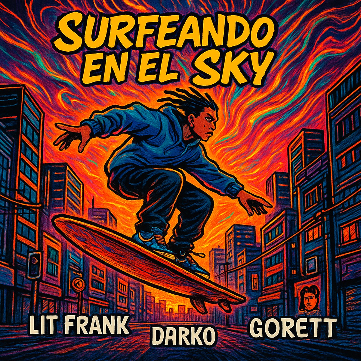 Surfeando en el Sky - Single by GoreTT, Lit Frank & Darko album cover