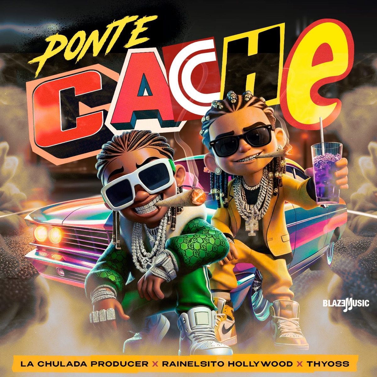 Ponte Cache - Single by La Chulada Producer, Rainelsito Hollywood & Thyoss album cover