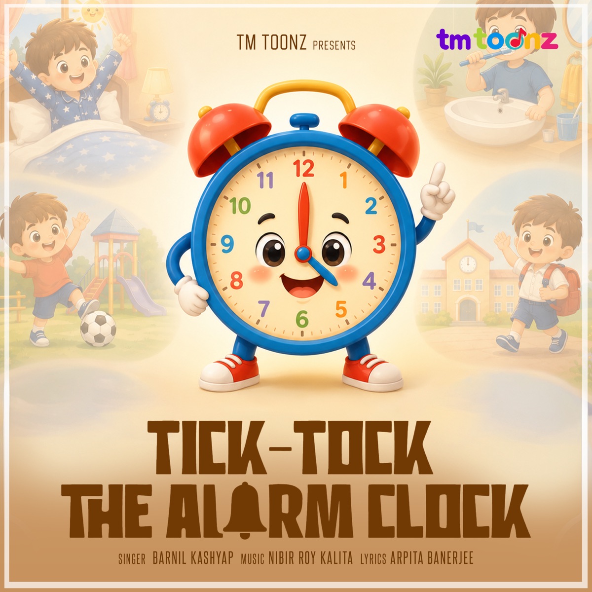 Tick Tock The Alarm Clock - Single by Barnil Kashyap, Arpita Banerjee & Nibir Roy Kalita album cover
