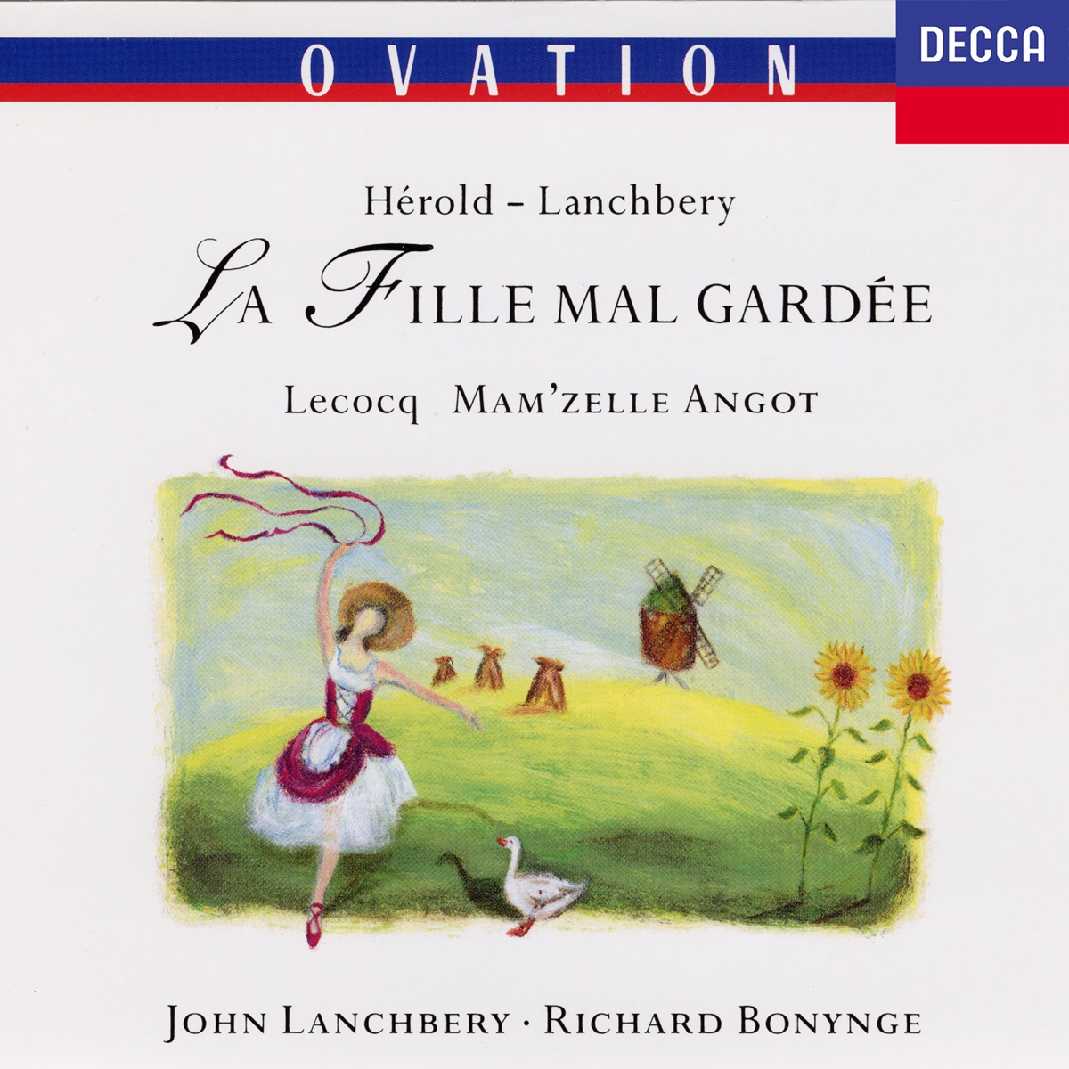 Hérold: La fille mal gardée; LeCocq: Mam'zelle Angot by Orchestra of the Royal Opera House, John Lanchbery, National Philharmonic Orchestra & Richard Bonynge album cover