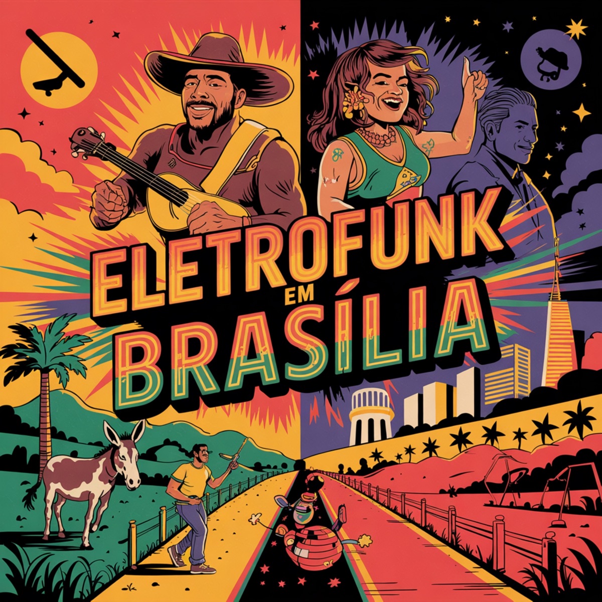 Eletrofunk em Brasília - Single by braga.wav & Eli Silva e Zé Goiano album cover