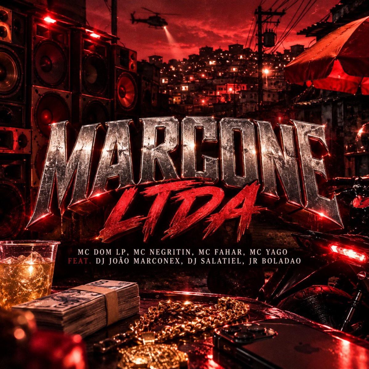 Marcone Ltda - Single by MC Dom Lp, MC Negritin, MC Fahar & Mc Yago album cover