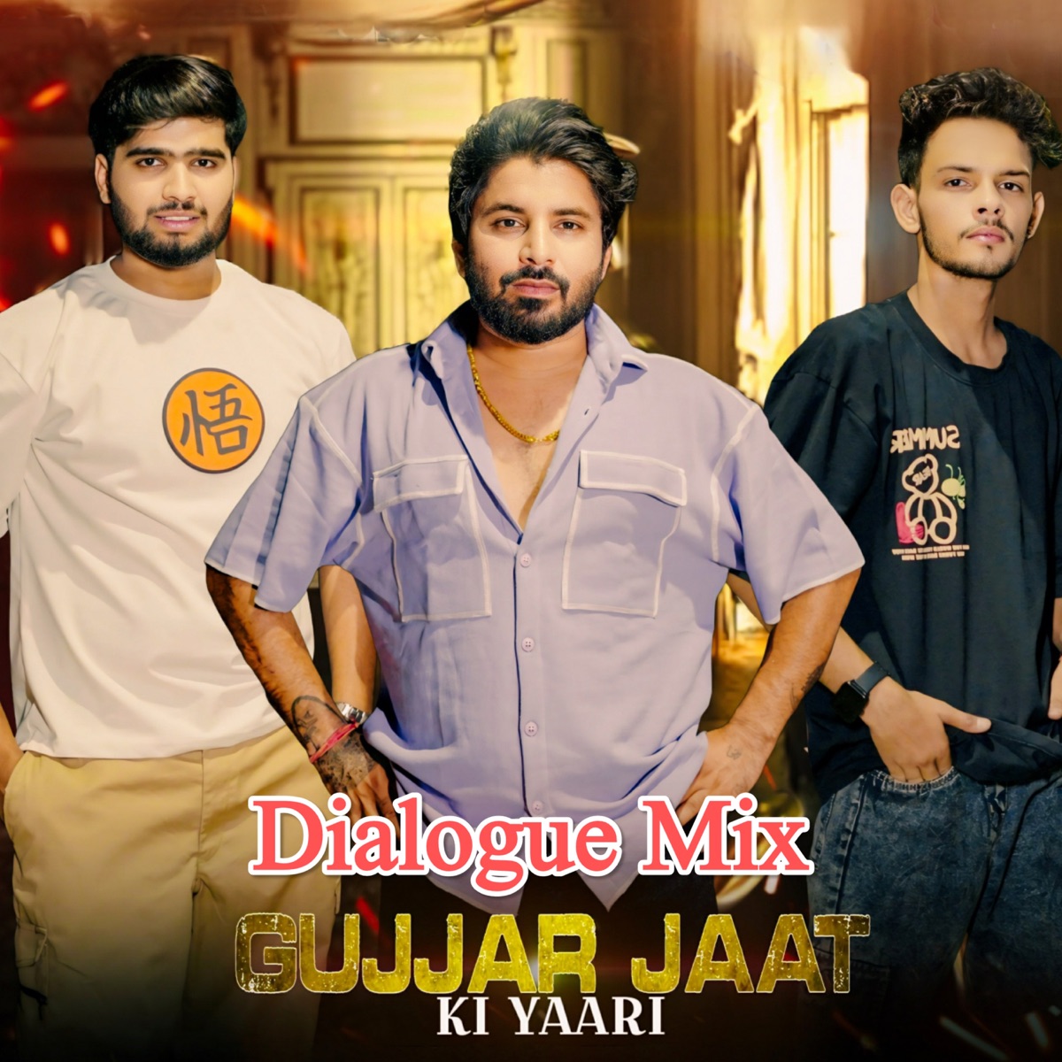 Gujjar Jaat Ki Yaari - Dialogue Mix (feat. Harsh Dedha) - Single by Rohit Sardhana, Tushar Jaat & Harendra Nagar album cover
