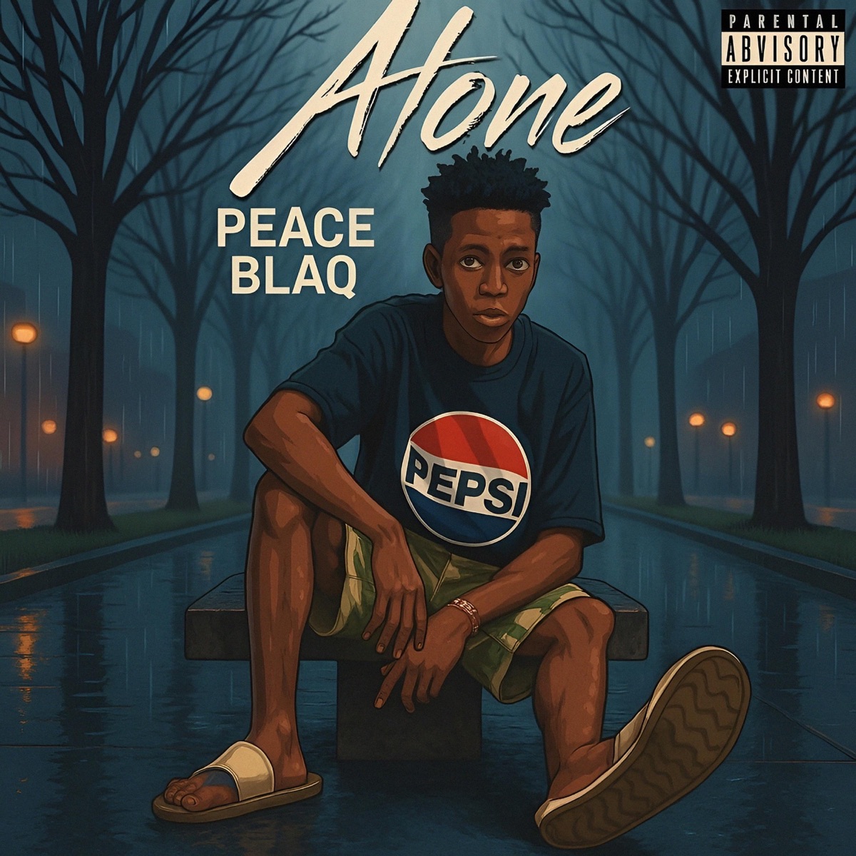 Alone - Single by Peace blaq album cover