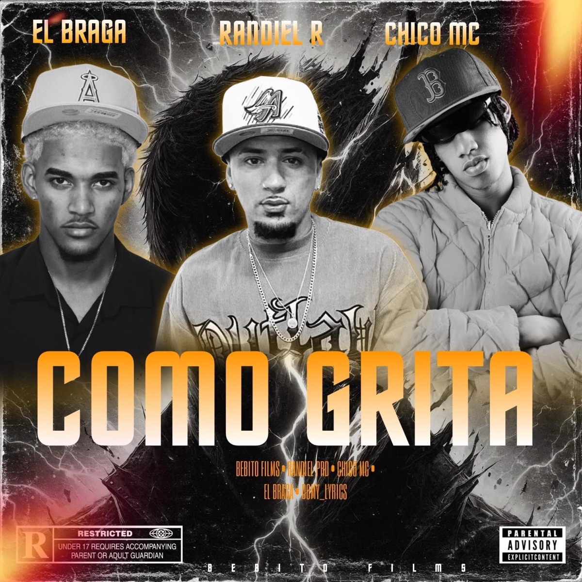 COMO GRITA (feat. Chico Mc & Randiel r) - Single by El Braga album cover