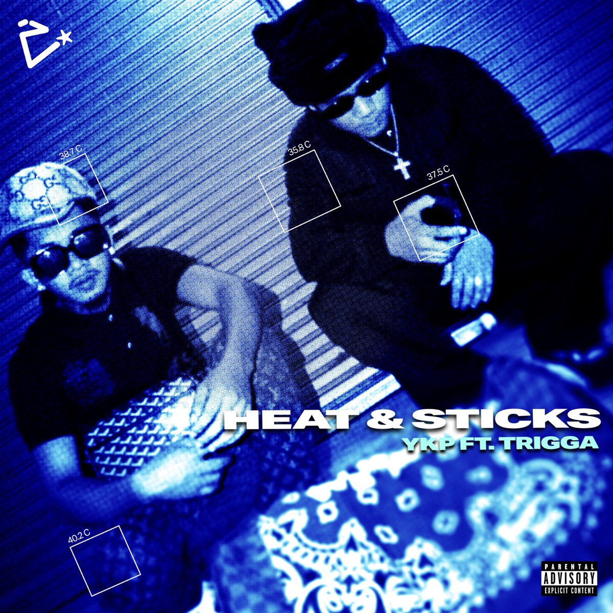 HEAT & STICKS (feat. TRIGGA) - Single by YKP album cover