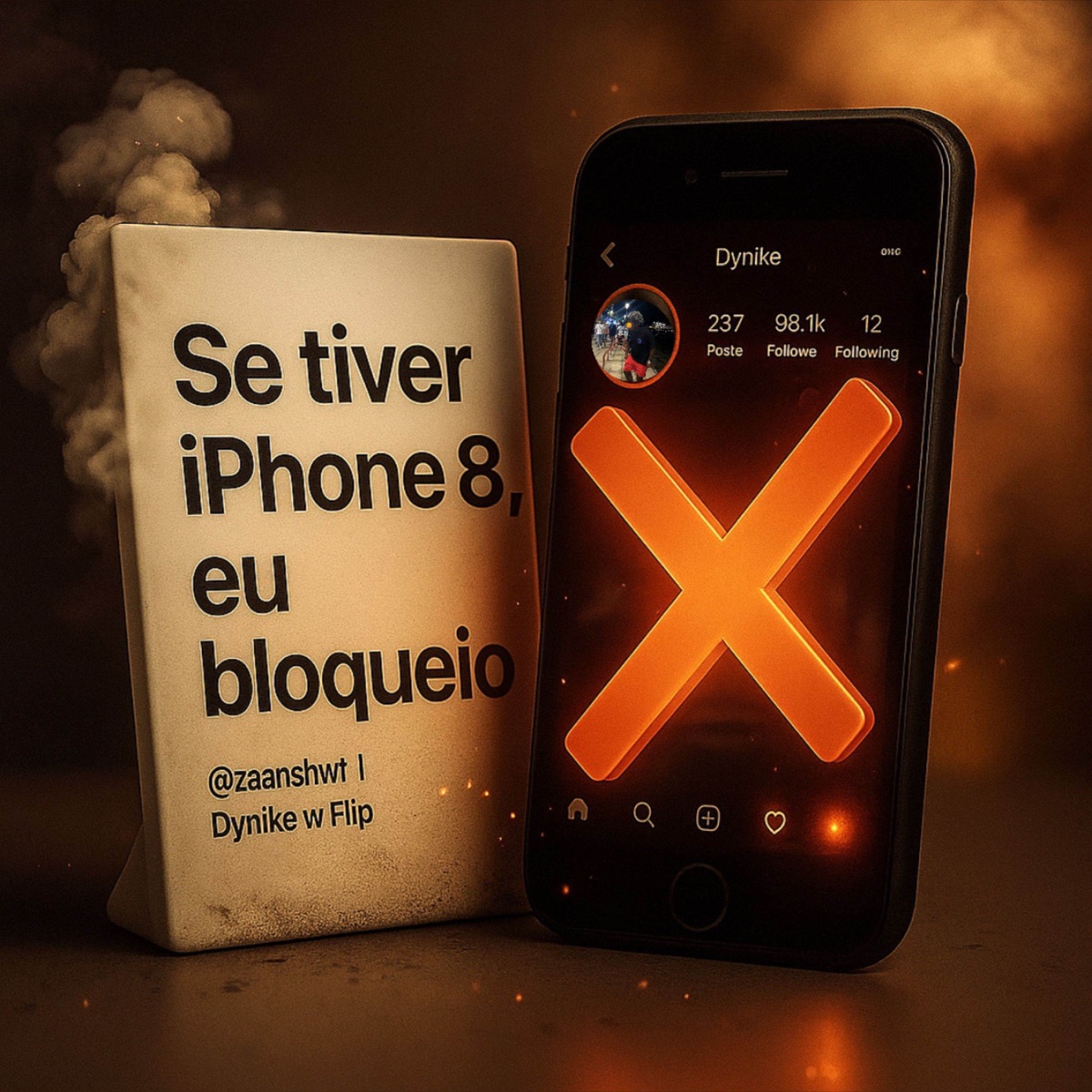 Se tiver iPhone 8 eu bloqueio - Single by Dynike23 album cover