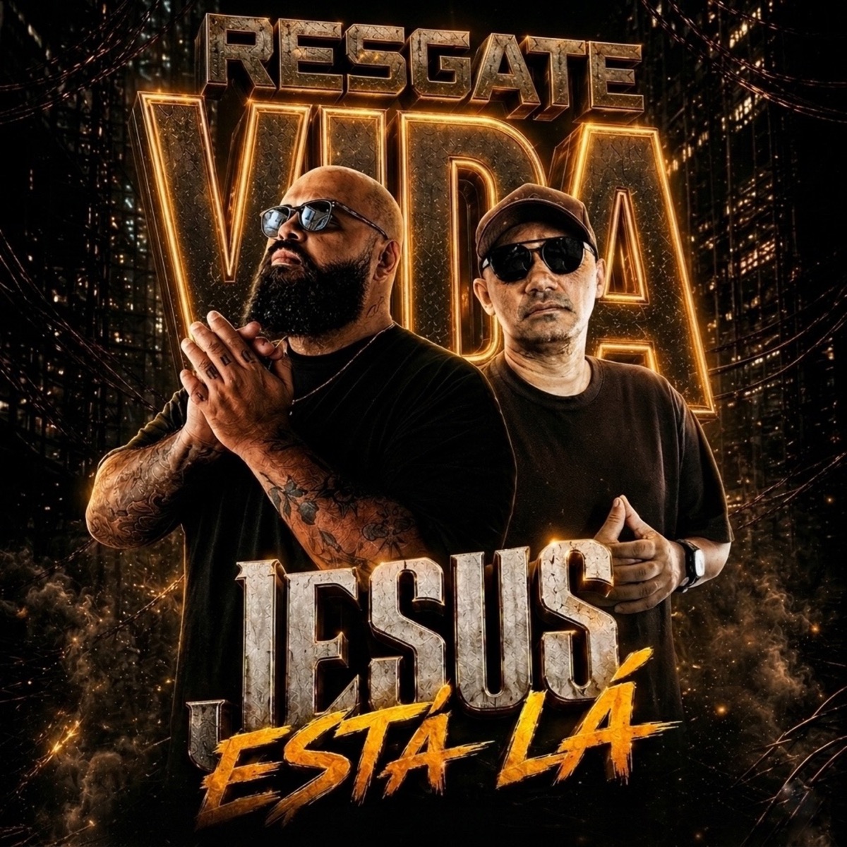 Jesus Está Lá - Single by Resgate Vida Rap Cristão, Mano Robson & Reges Castelly album cover