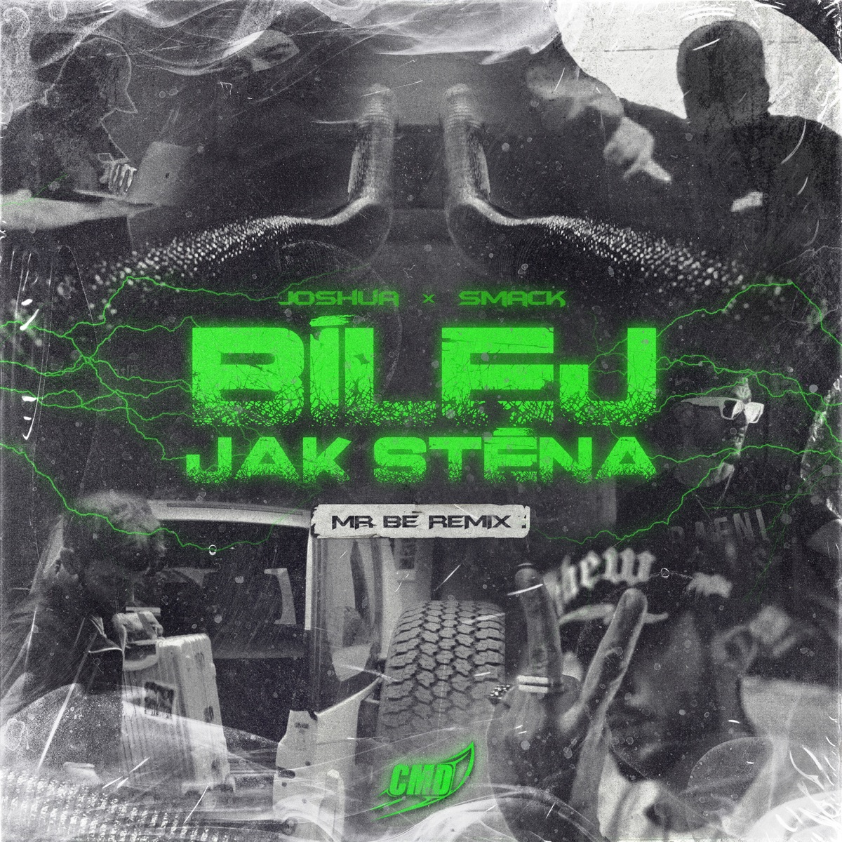 BÍLEJ JAK STĚNA (feat. CMD) - Single by Joshua & Smack album cover