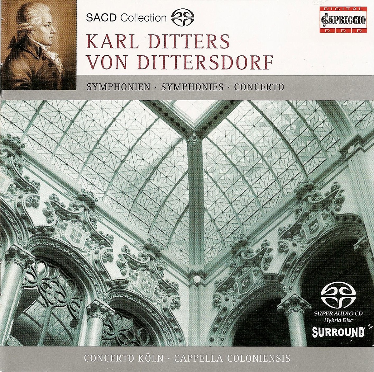 Dittersdorf, C.D. Von: Harp Concerto in A Major - La Prise De La Bastille - Die 4 Weltalter by Concerto Köln, Werner Ehrhardt, Béla Bánfalvi, Andrea Vigh, Budapest Strings, Hans-Martin Linde & Cappella Coloniensis album cover
