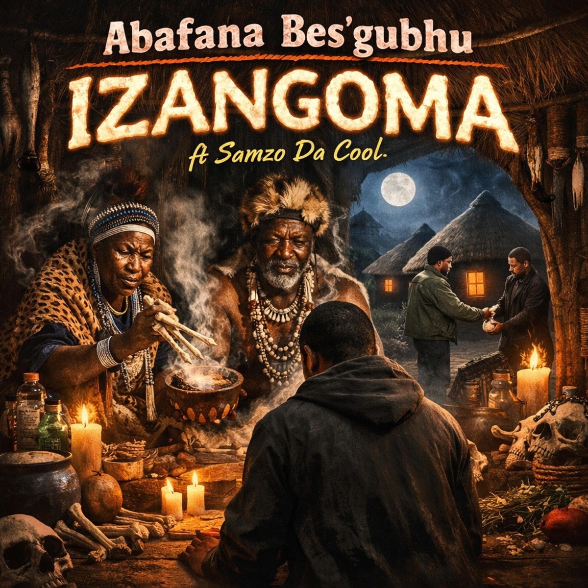 Izangoma (feat. Samzo Da Cool) - Single by Abafana Bes'gubhu album cover