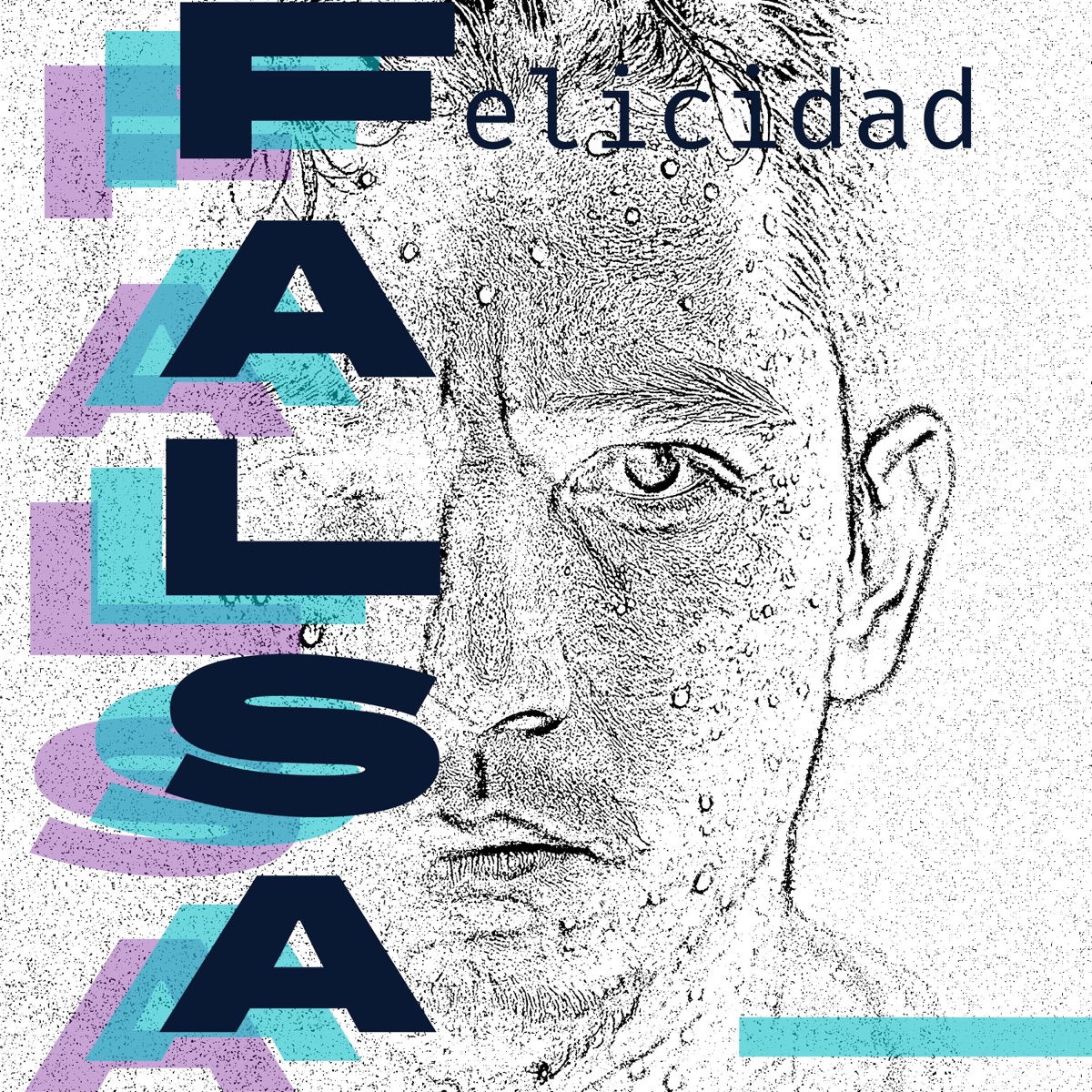 Falsa felicidad - Single by Aharon album cover