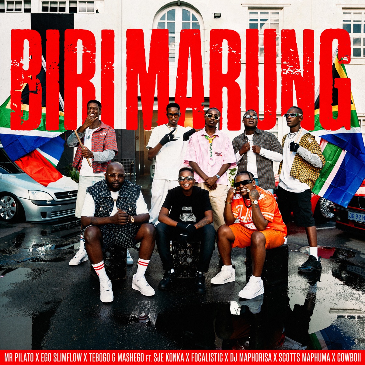 Biri Marung (Edit) [feat. Sje Konka, Focalistic, DJ Maphorisa, Scotts Maphuma & CowBoii] - Single by Mr Pilato, Ego Slimflow & Tebogo G Mashego album cover