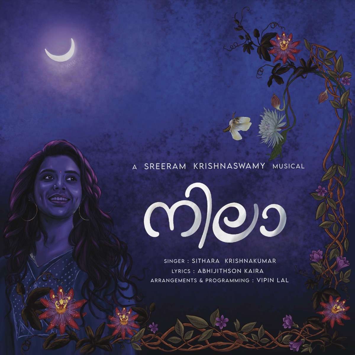Nila (feat. Sithara Krishnakumar) - Single by Sreeram Krishnaswamy album cover