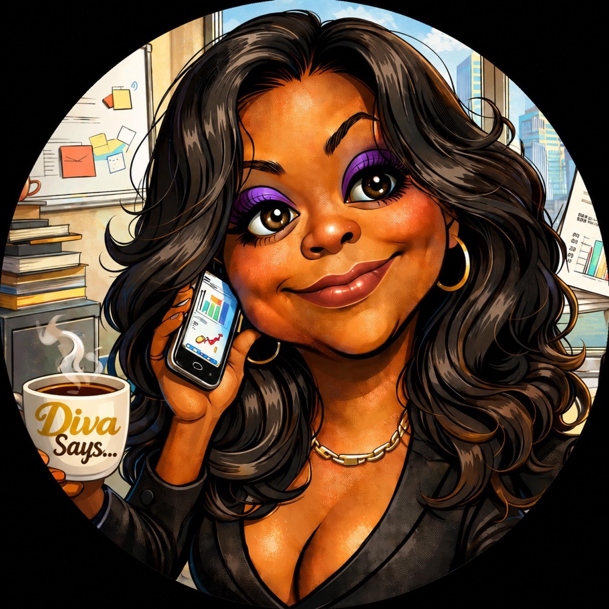 Diva Says - Single by Jina Wright Pearl Vision Music album cover
