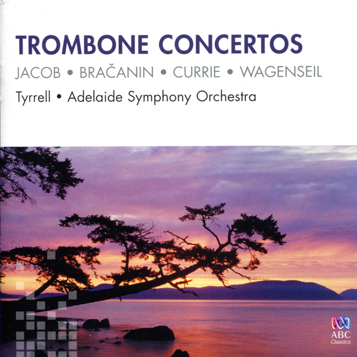 Trombone Concertos by Adelaide Symphony Orchestra & Warwick Tyrrell album cover