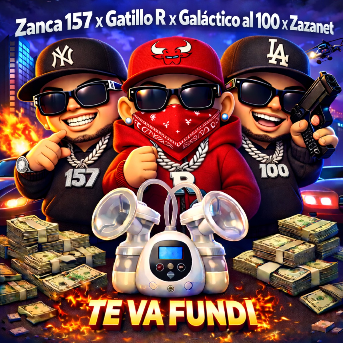 Te Va Fundi (feat. Waldo Calle) - Single by Zazanet, gatillo r, zanca157 & Galactico Al 100 album cover