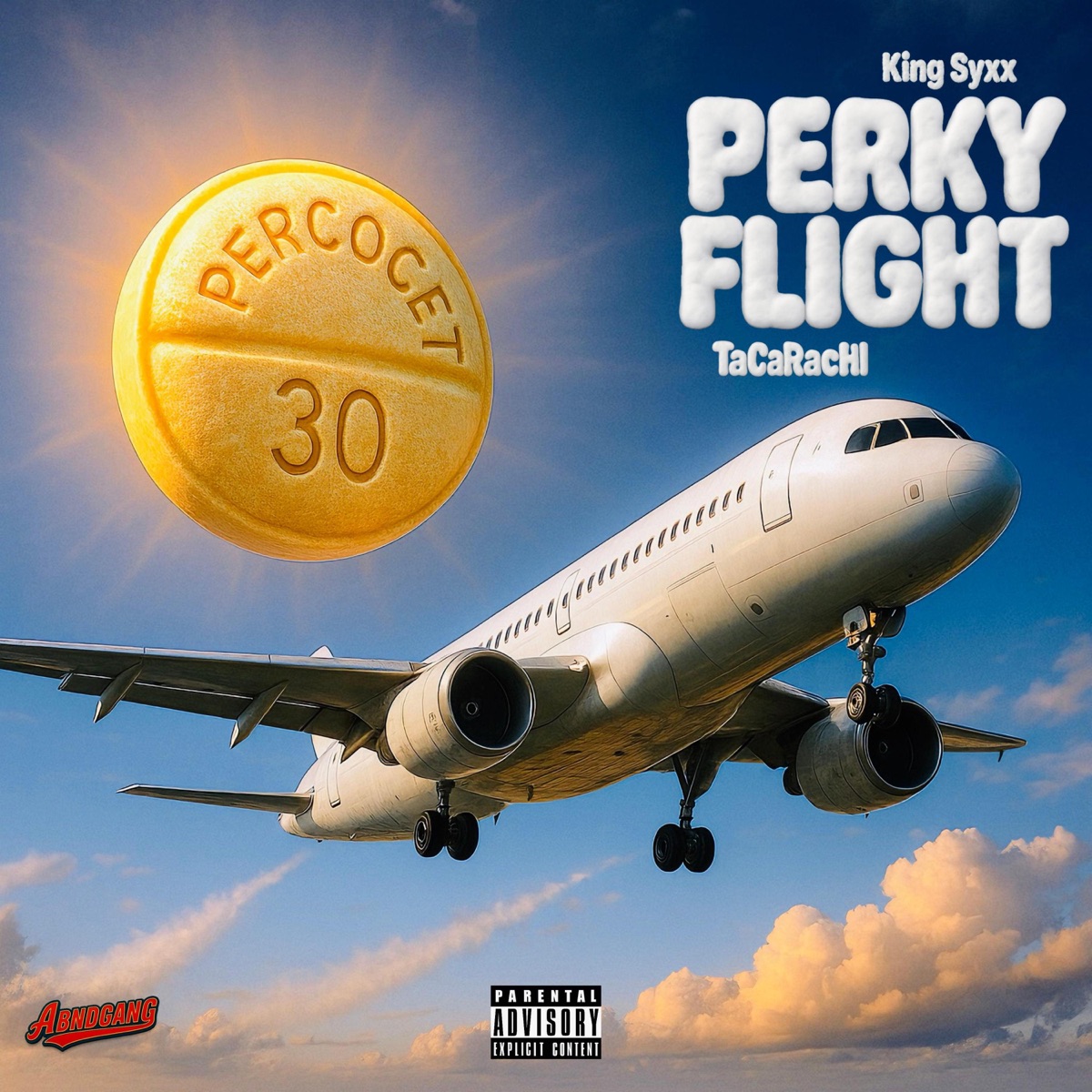 PERKY FLIGHT (feat. TaCaRaChI & King Syxx) - Single by ABNDGANG album cover