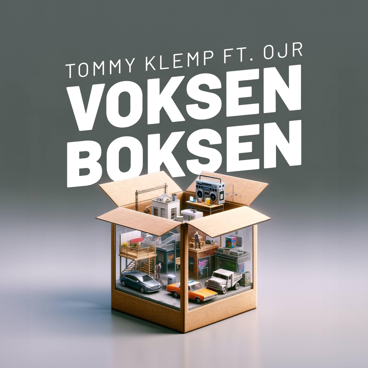 Voksenboksen (feat. OJR) - Single by Tommy Klemp album cover