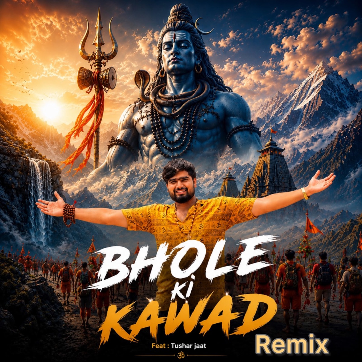 Bhole Ki kawad Remix (feat. Tushar Jaat) - Single by Harsh Dedha, Sd Haryanvi, Dinne Gujjar & Kake Khatana album cover