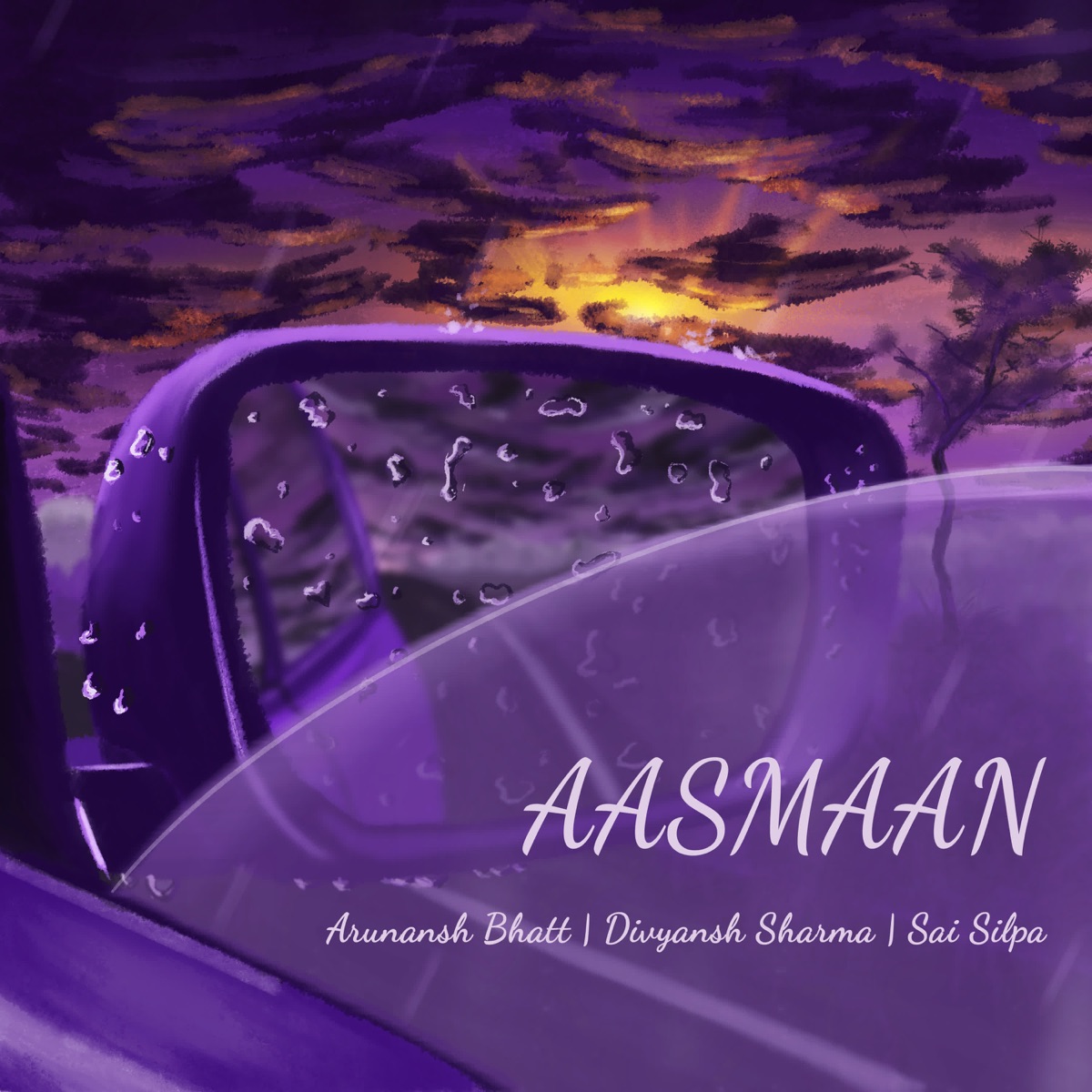 Aasmaan - Single by Arunansh Bhatt, Divyansh Sharma & Sai Silpa album cover