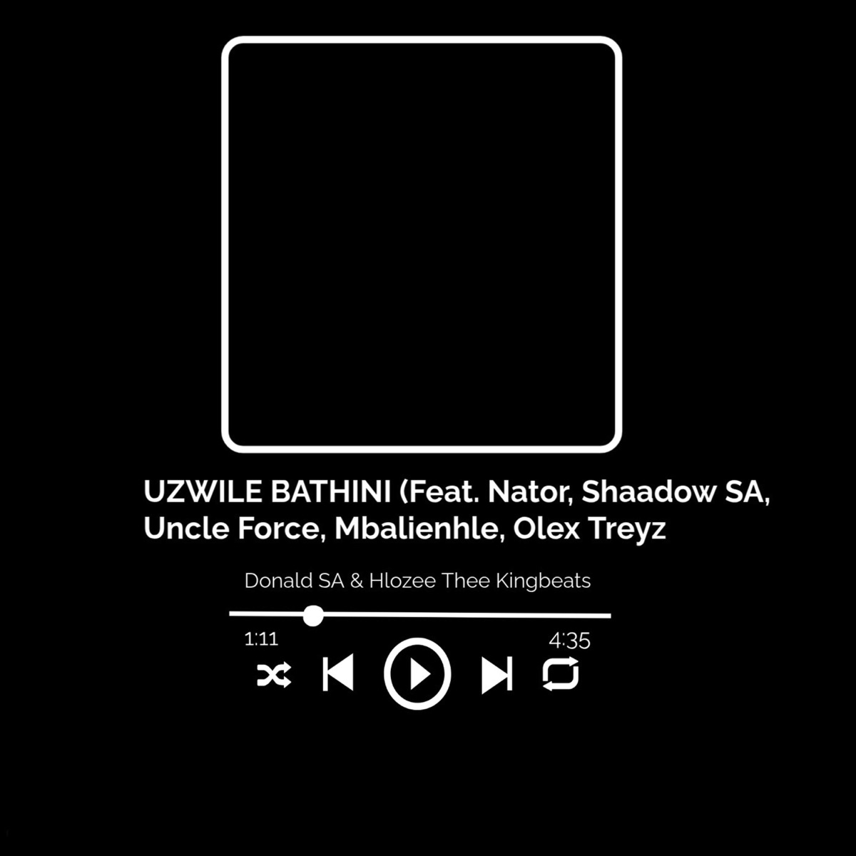 Uzwile Bathini (feat. Nator, Mbalienhle, Shaadow SA, Olex Treyz & Uncle Force) - Single by Donald SA & Hlozee Thee KingBeats album cover