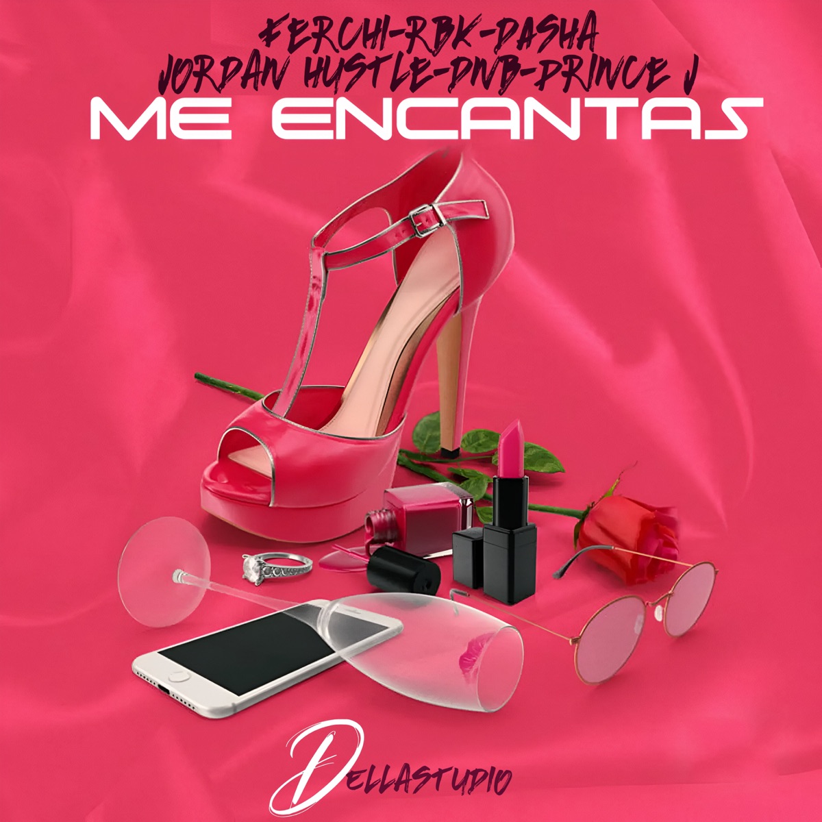 Me encantas (feat. RBK, DNB, PrinceJ, Ferchi & DASHA) - Single by Jordan Hustle album cover