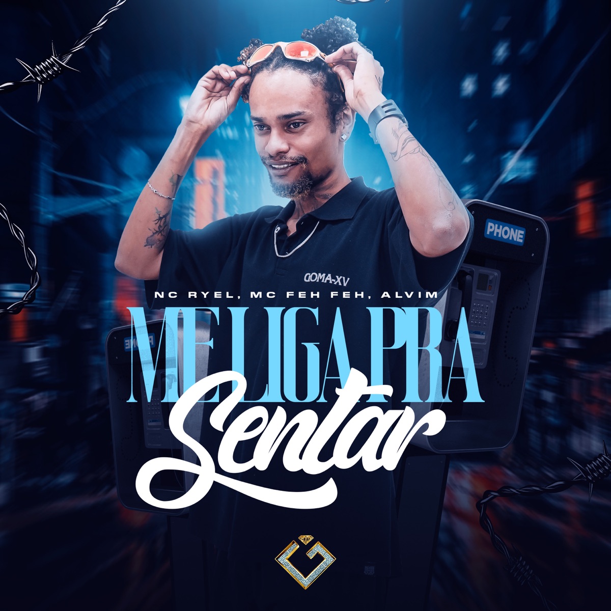 Me Liga pra Sentar - Single by MC Ryel, MC FEH FEH & ALVIM album cover