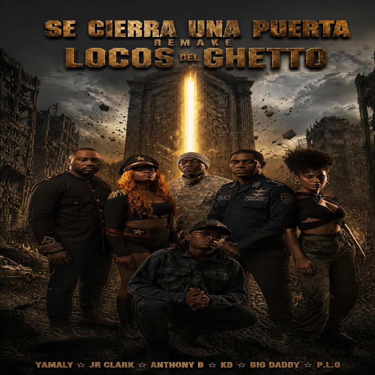Se cierra una puerta remake (feat. Los locos del ghetto, Jr clark, kd la caracola & ángel cano the producer) - Single by anthony b 504 album cover