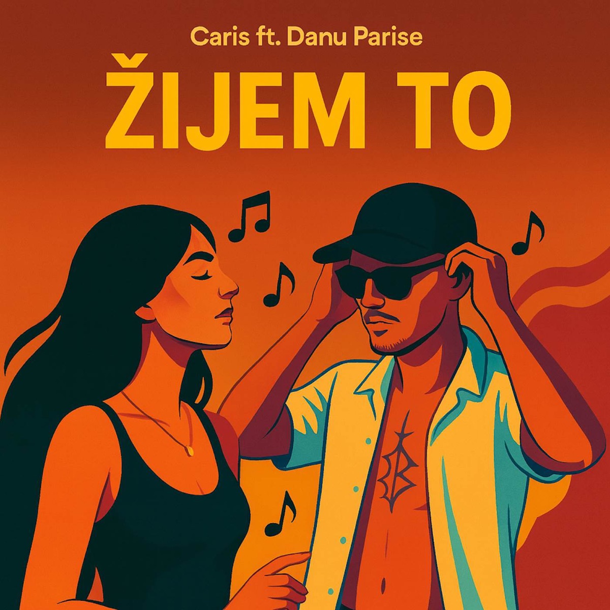 Žijem to - Single by Caris & DANU PARISE album cover