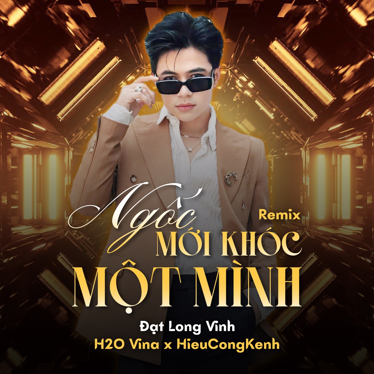 Ngốc Mới Khóc Một Mình (Remix) [feat. H2O Vina & HieuCongKenh] - Single by Đạt Long Vinh album cover