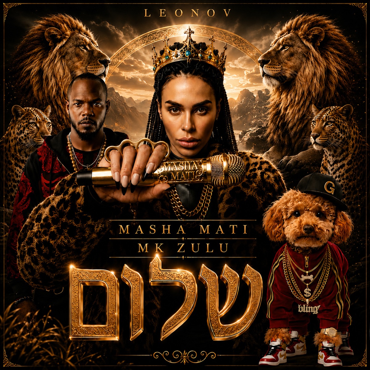 שלום (Remix) - Single by Masha Mati, MK Zulu & Leonov album cover